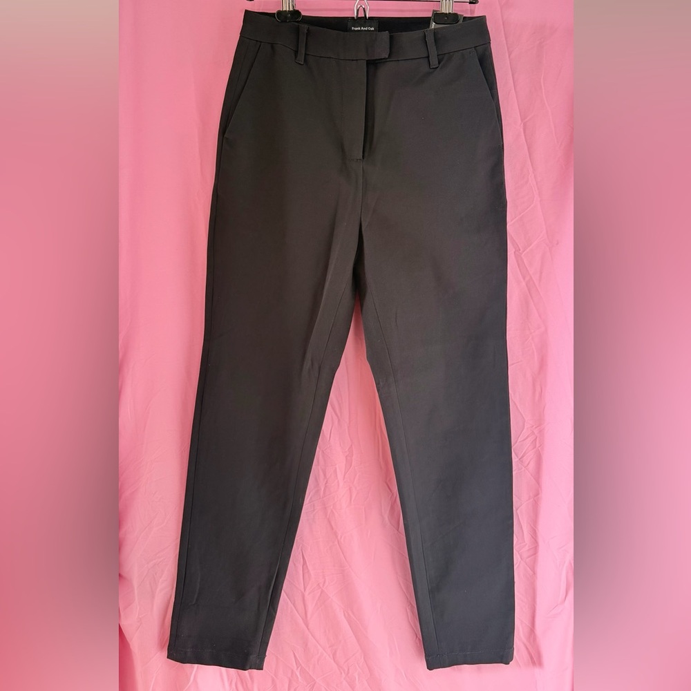 Frank & Oak Black Trousers